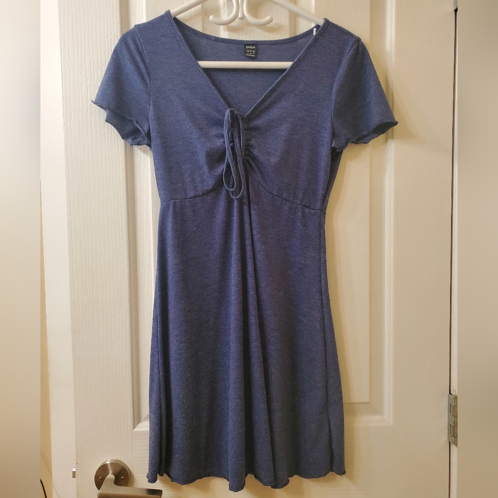 SHEIN Denim Blue Dress